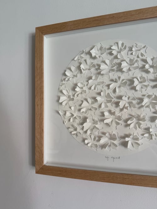 30x30cm, “Sakura”, 3D papercut, indrammet  (2)