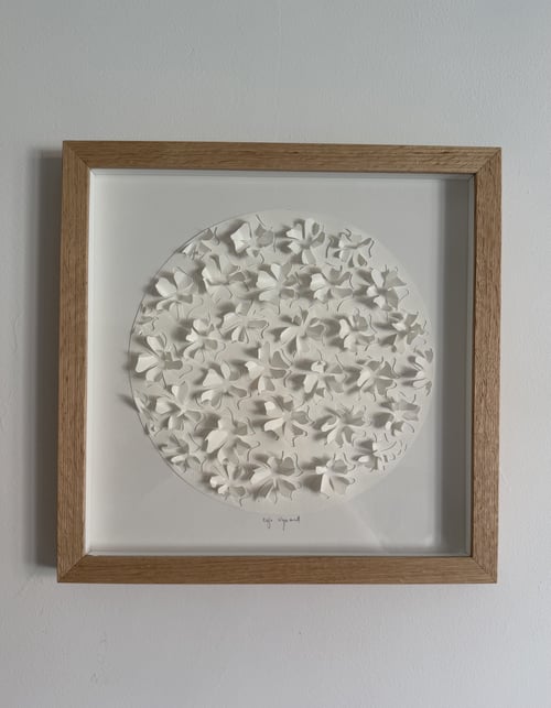 30x30cm, “Sakura”, 3D papercut, indrammet  (4)