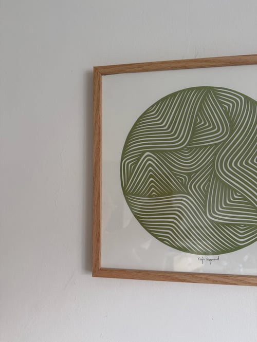 30x30cm, papercut, indrammet (2)