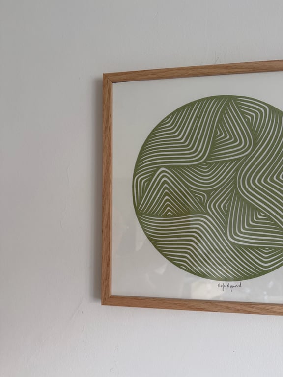 30x30cm, papercut, indrammet billede 2