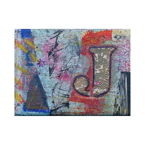 Abstrakt collage/mixed media J