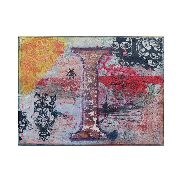 Abstrakt collage/mixed media I
