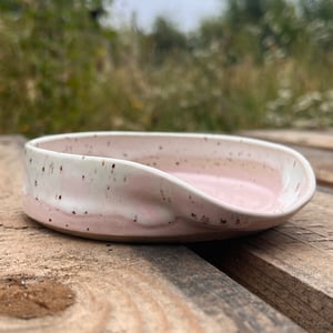 Lyserød Spoonrest. D: 12 cm Lyserød Spoonrest. D: 12 cm – produktbillede