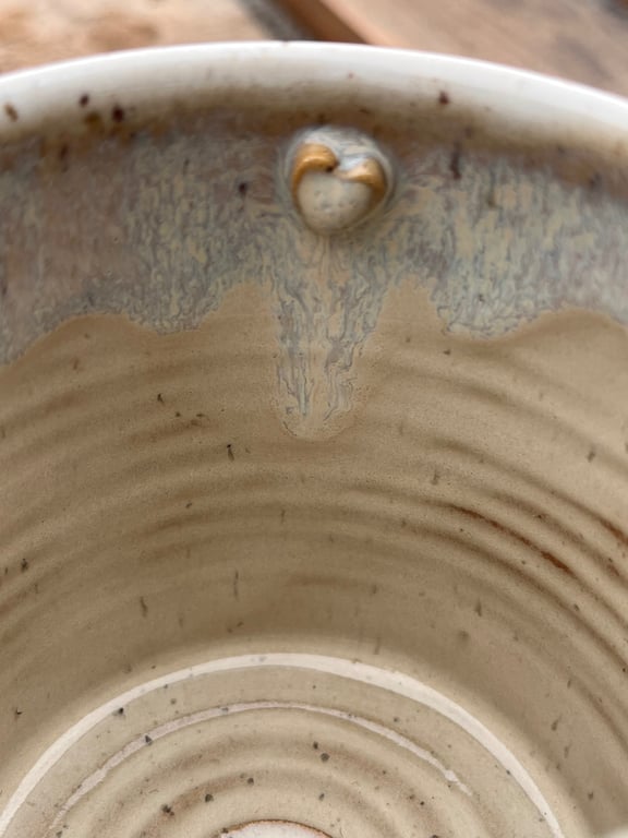 Kaffebønne kop med tekst. 370 ml. H: 9 cm billede 3