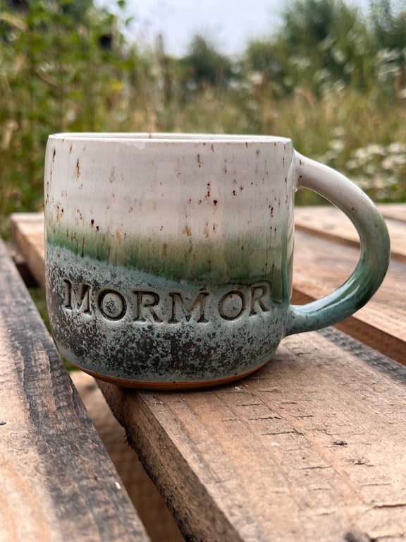 Grøn mormor kop. 330 ml. H: 8 cm