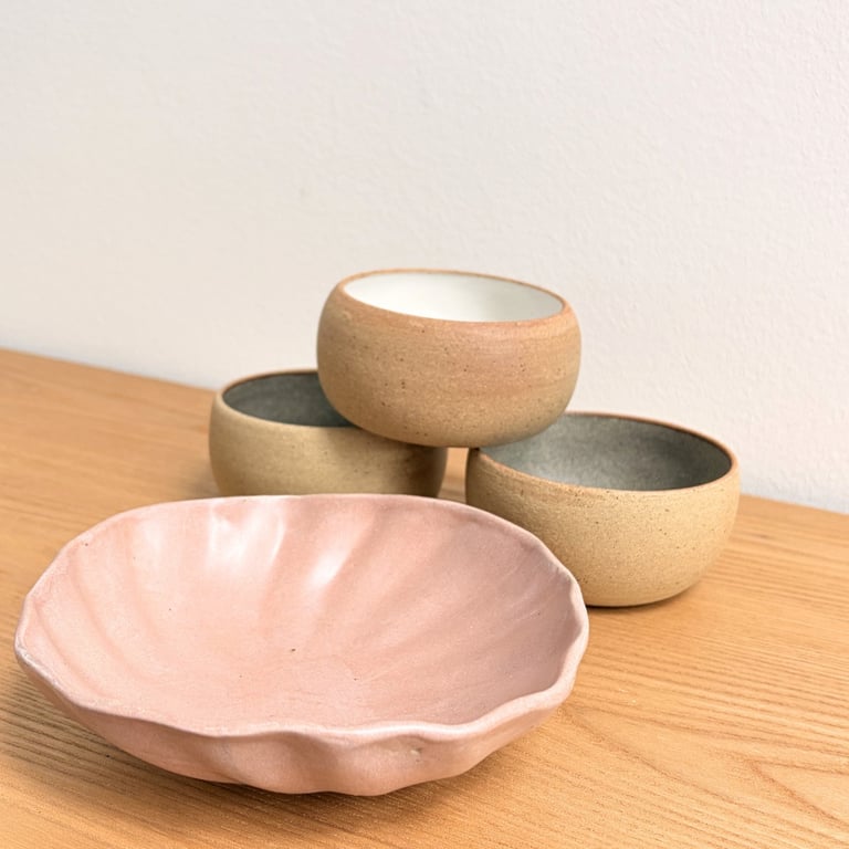 Rosa snack- eller smykkeskål billede 4