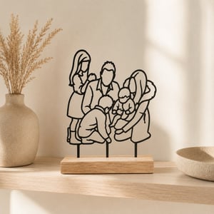 Lineart figur | Familie – produktbillede