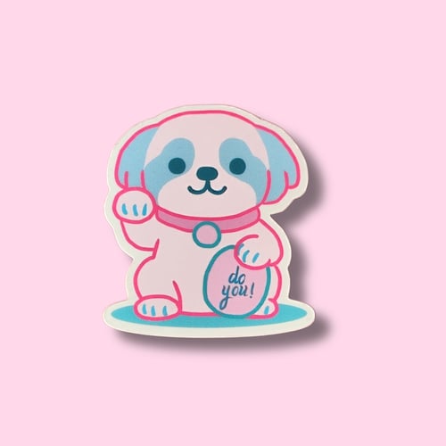 do you! Lucky dog, Vinyl sticker