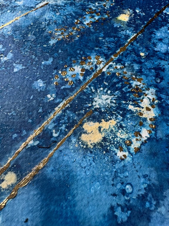 Allium #3 Cyanotype  billede 4
