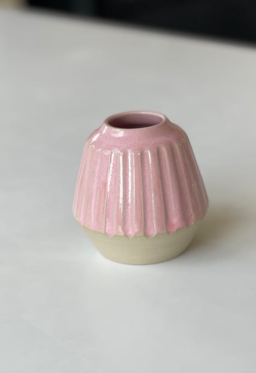Lille vase, lyserød