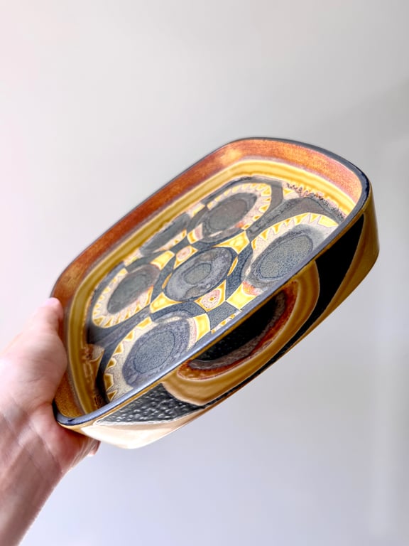 Vintage keramik (fajance) fad - Royal Copenhagen - 22 x 22 cm billede 2