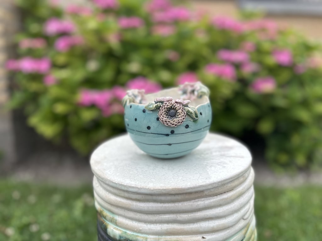 Blomster skål