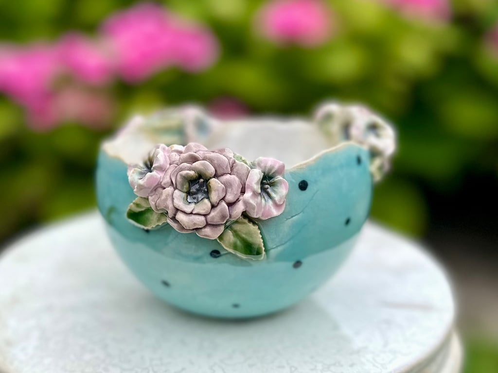 Nedsat blomsterskål