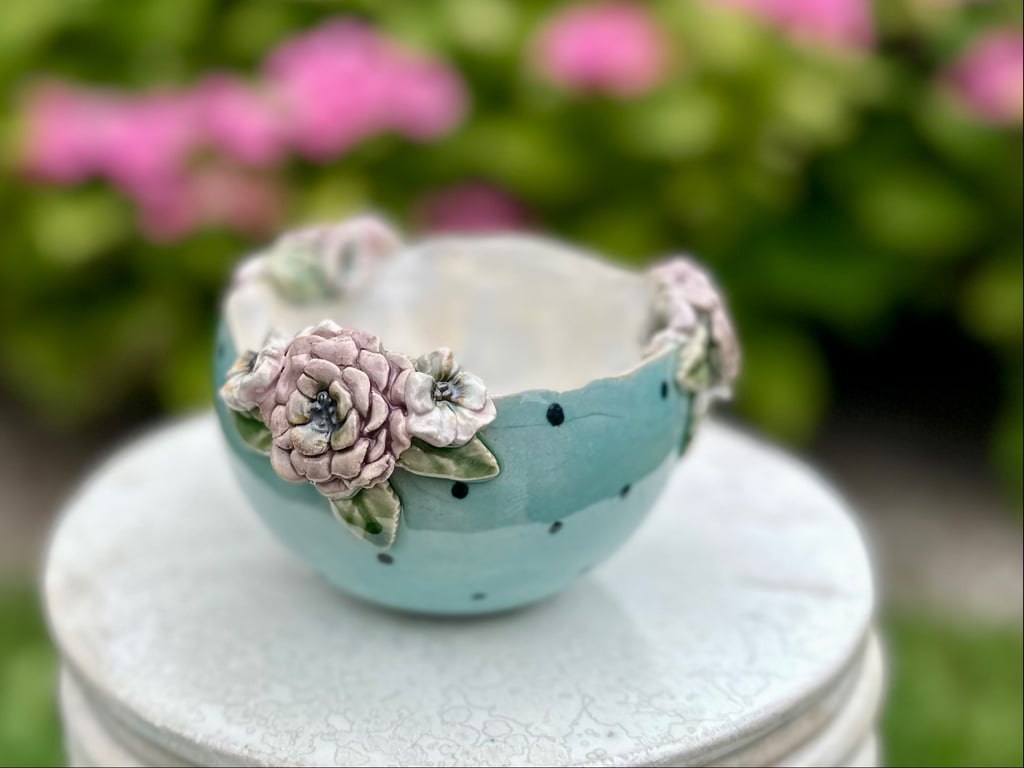 Nedsat blomsterskål billede 2