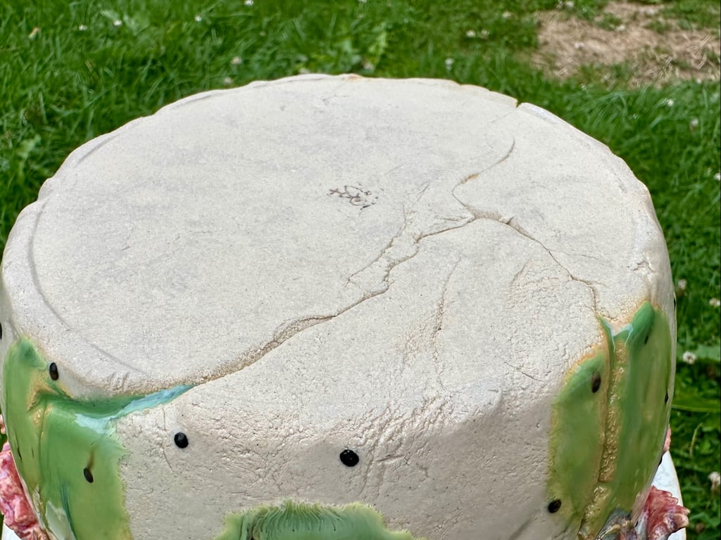 Nedsat stor blomster skål billede 5