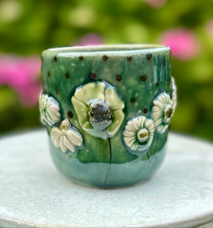 Krus m blomster