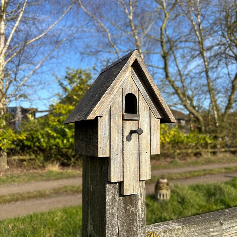 Ny sending på vej - Fuglehus - Vejrslidt med fine detaljer billede 8