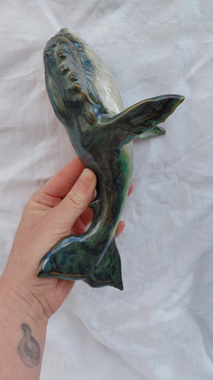 dansende pukkelhval væghængt  billede 5