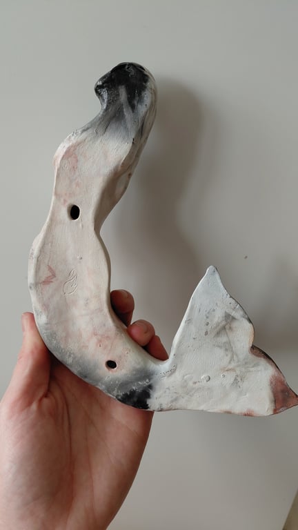 væghængt havfrue skulptur billede 6