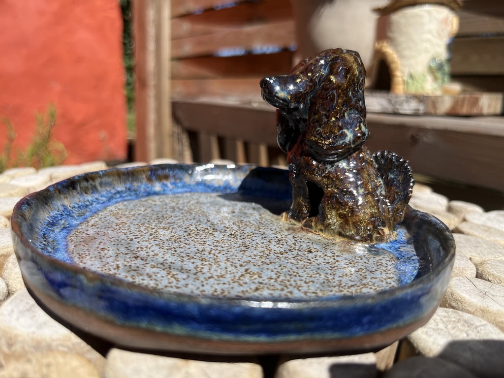 tallerken med hund  billede 4