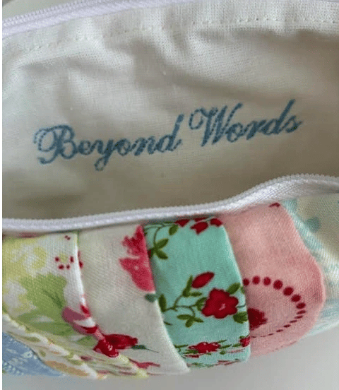 Quiltet Patchwork Pouch 02 billede 3