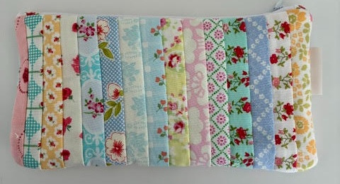 Quiltet Patchwork Pouch 02 billede 2