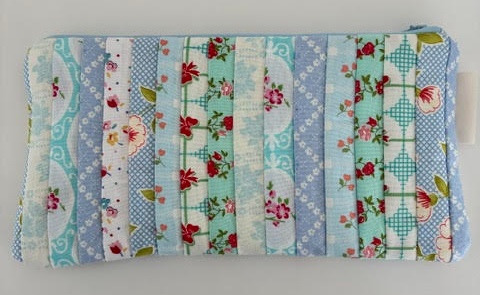 Quiltet Patchwork Pouch 03 billede 2