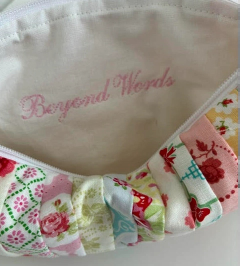 Quiltet Patchwork Pouch 04 billede 3