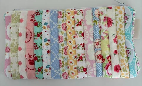 Quiltet Patchwork Pouch 04 billede 2