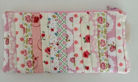 Quiltet Patchwork Pouch 05 billede 2