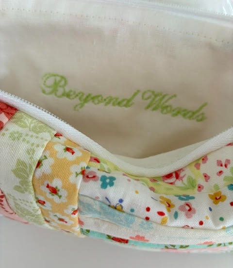 Quiltet Patchwork Pouch 06 billede 3