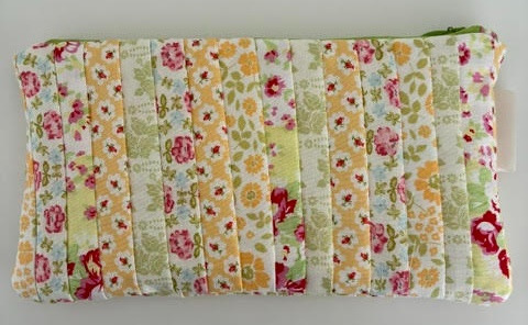 Quiltet Patchwork Pouch 01 billede 2
