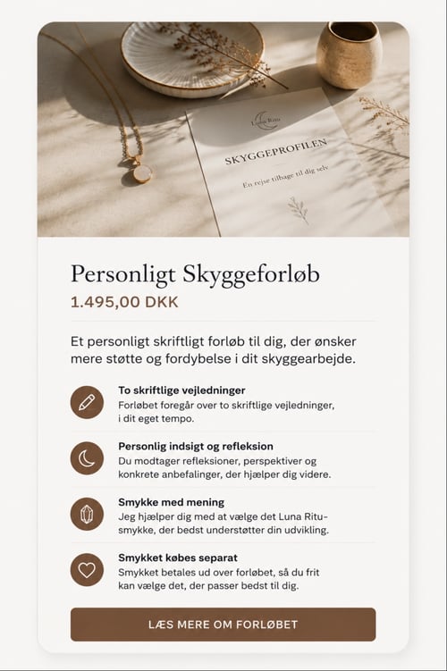 Personligt Skyggeforløb – 2 sessioner