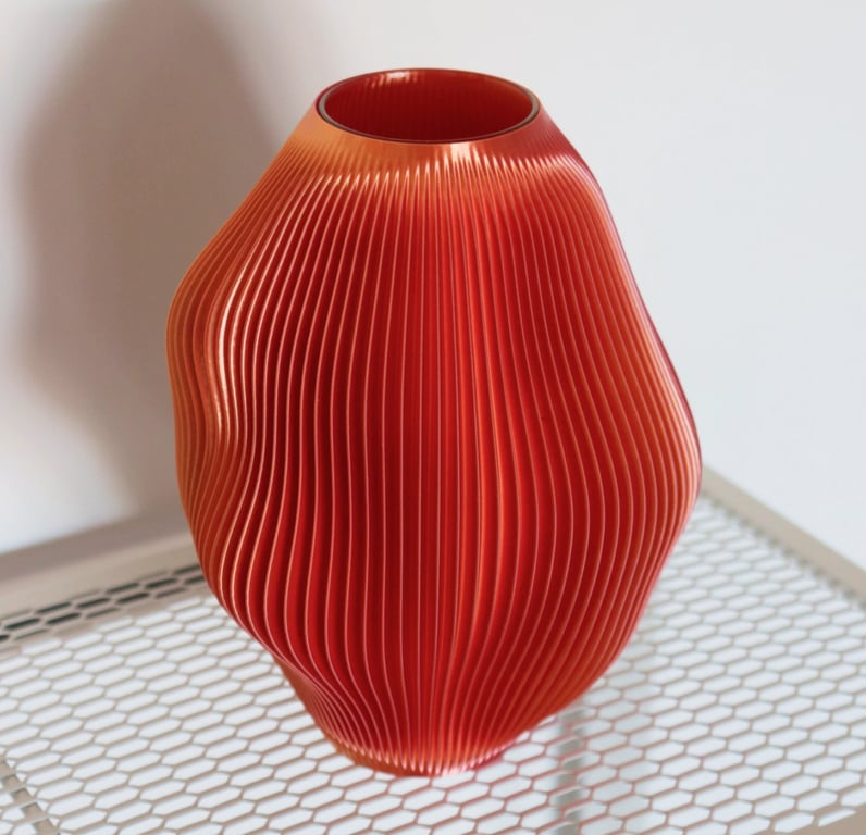3D Print Vase Big - Rose Gold