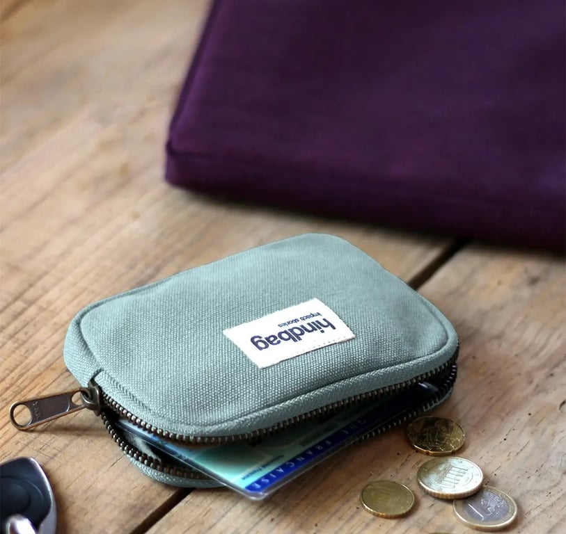 Hindbag Pung, Lys Blå