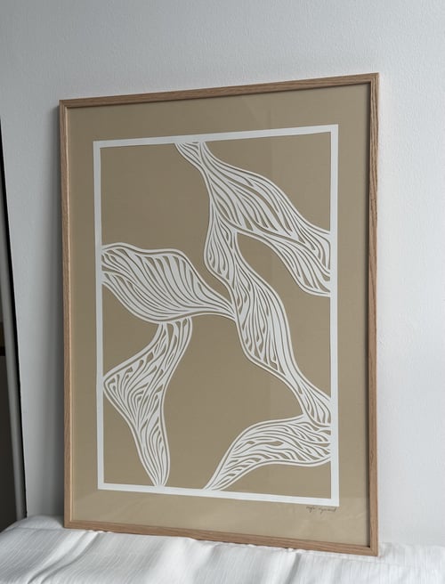 50x70cm papercut, indrammet  (2)