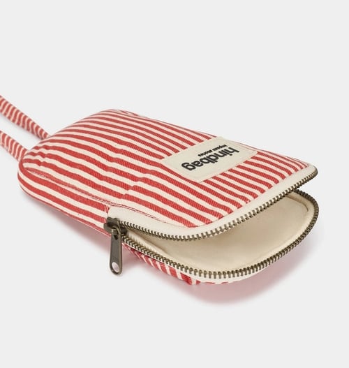 Hindbag Mobil Taske - Rød Stribet (2)