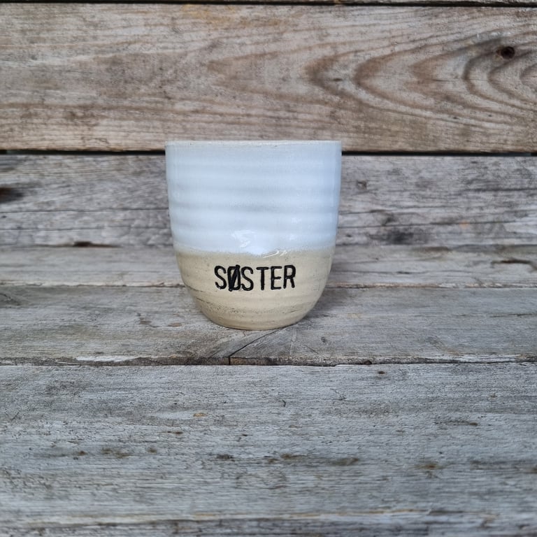 Søster kop hvid