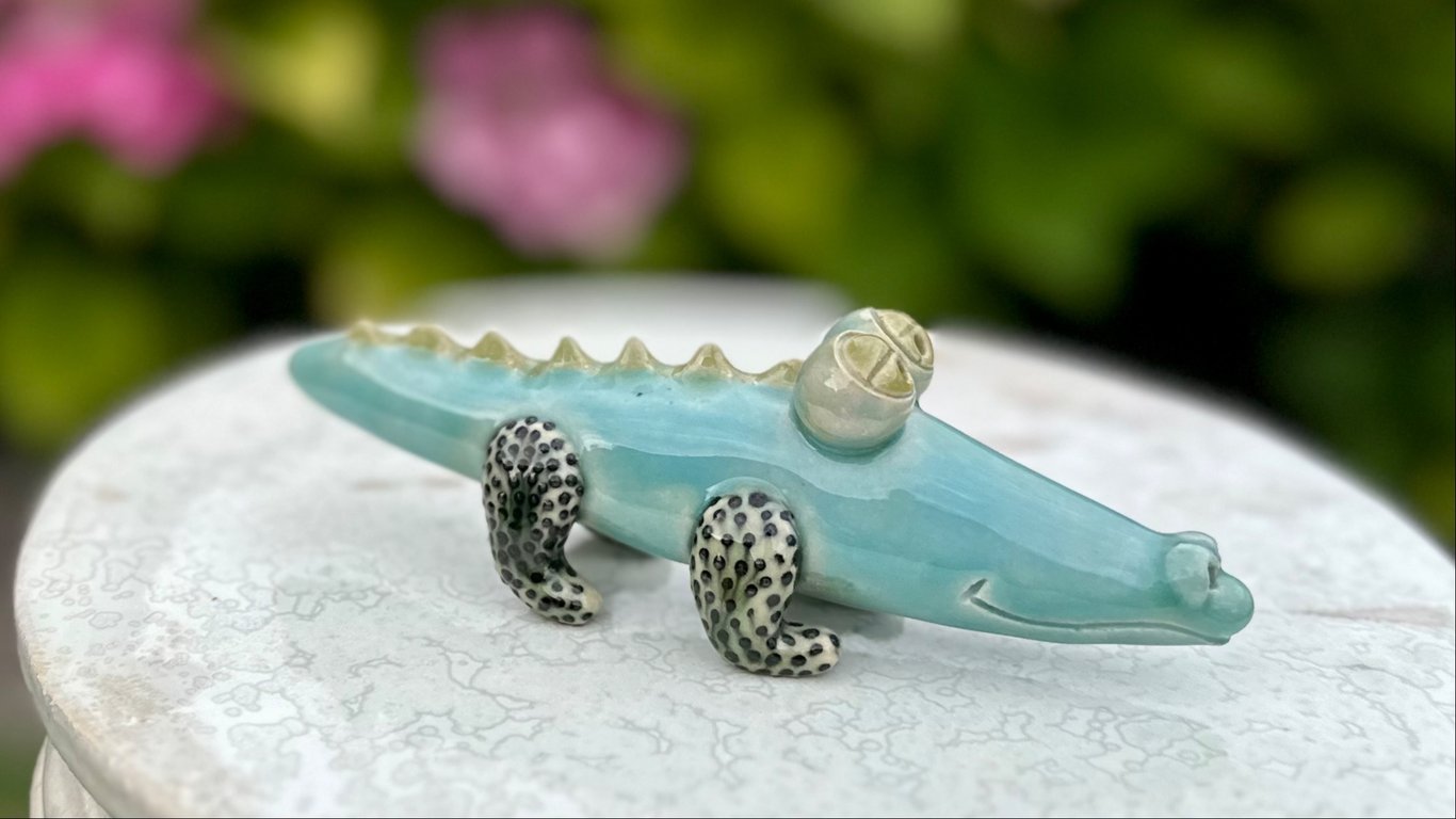 Glad krokodille billede 2