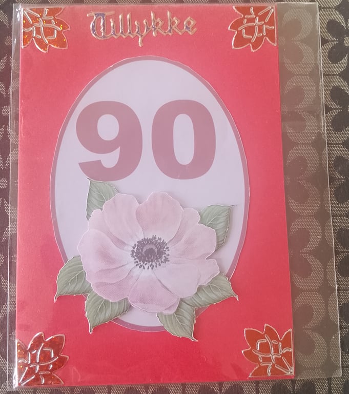 90 års fødselsdagskort