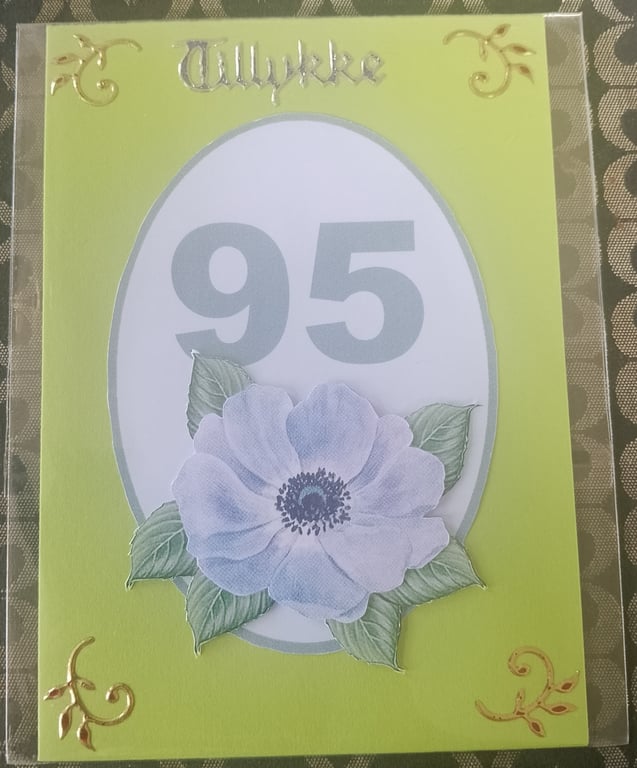 95 års fødselsdagskort