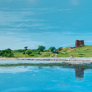 Kalø slotsruin. 90*120 – produktbillede