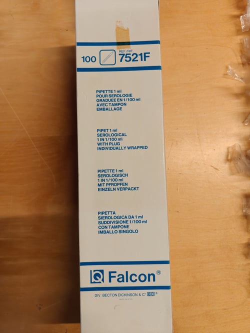 Falcon 7521F serologiske pipetter – 1 ml – 140 stk. (2)