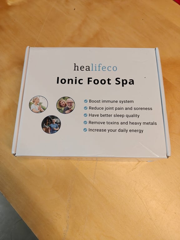 Healifeco Ionic Foot Spa – nyt og ubrugt komplet sæt