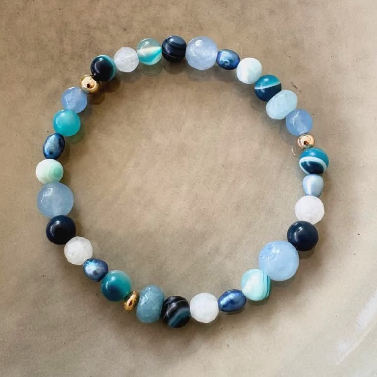 Ocean whisper armbånd 4-6mm
