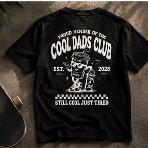 Cool Dad's Club Tshirt – produktbillede