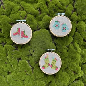 3 stk. Colorful juleophæng 2046-3  – produktbillede