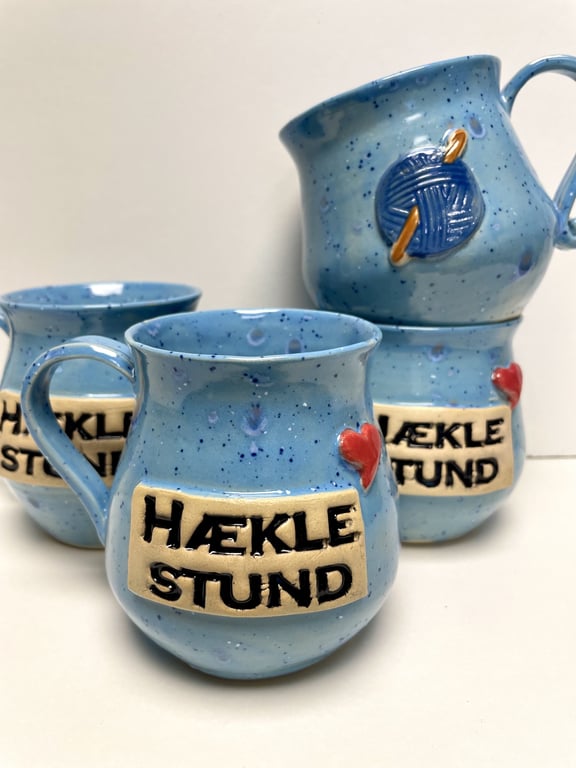 Keramik krus med tekst - Hækle stund billede 2
