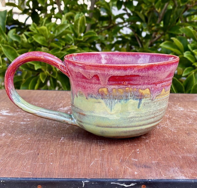 Aurora pink/green– Stor tekop