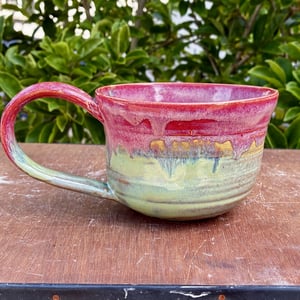 Aurora pink/green– Stor tekop – produktbillede